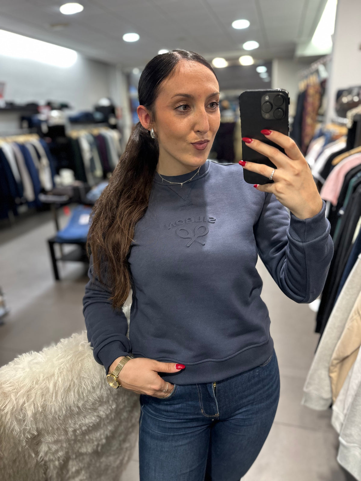 Sudadera Silbon rosa azul Marina
