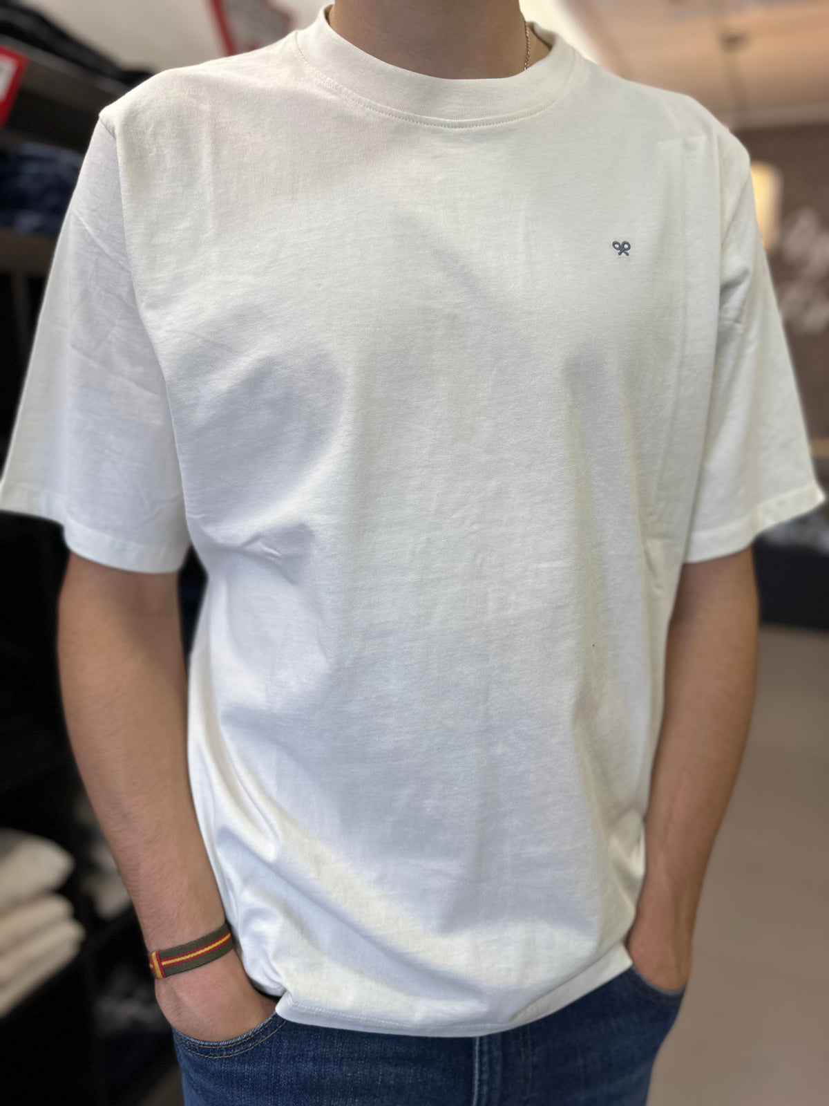 Camiseta Silbon cruda logo espalda