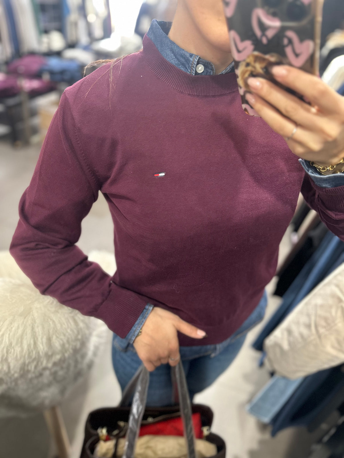 Jersey Tommy burdeos