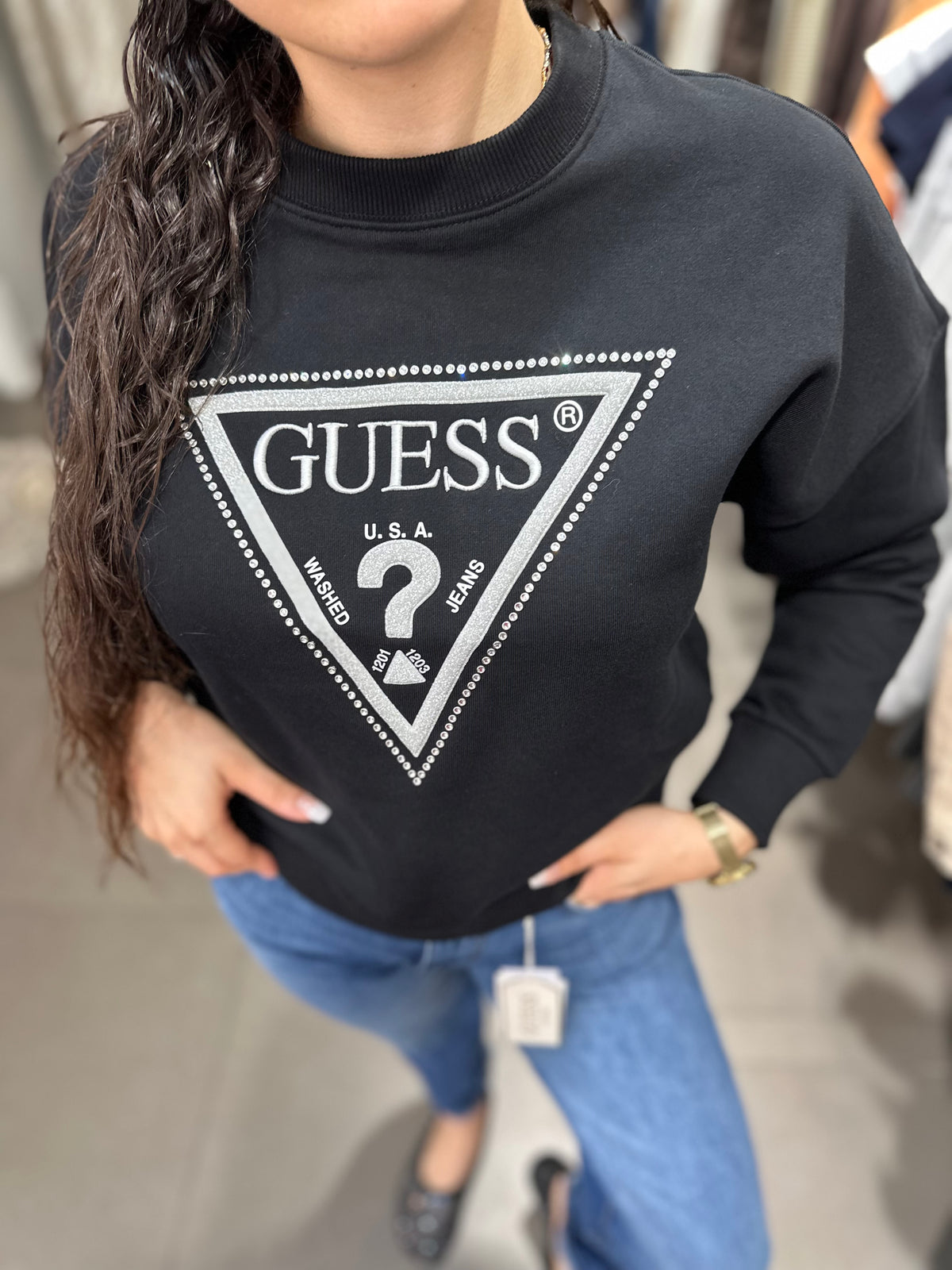 Sudadera Guess negra