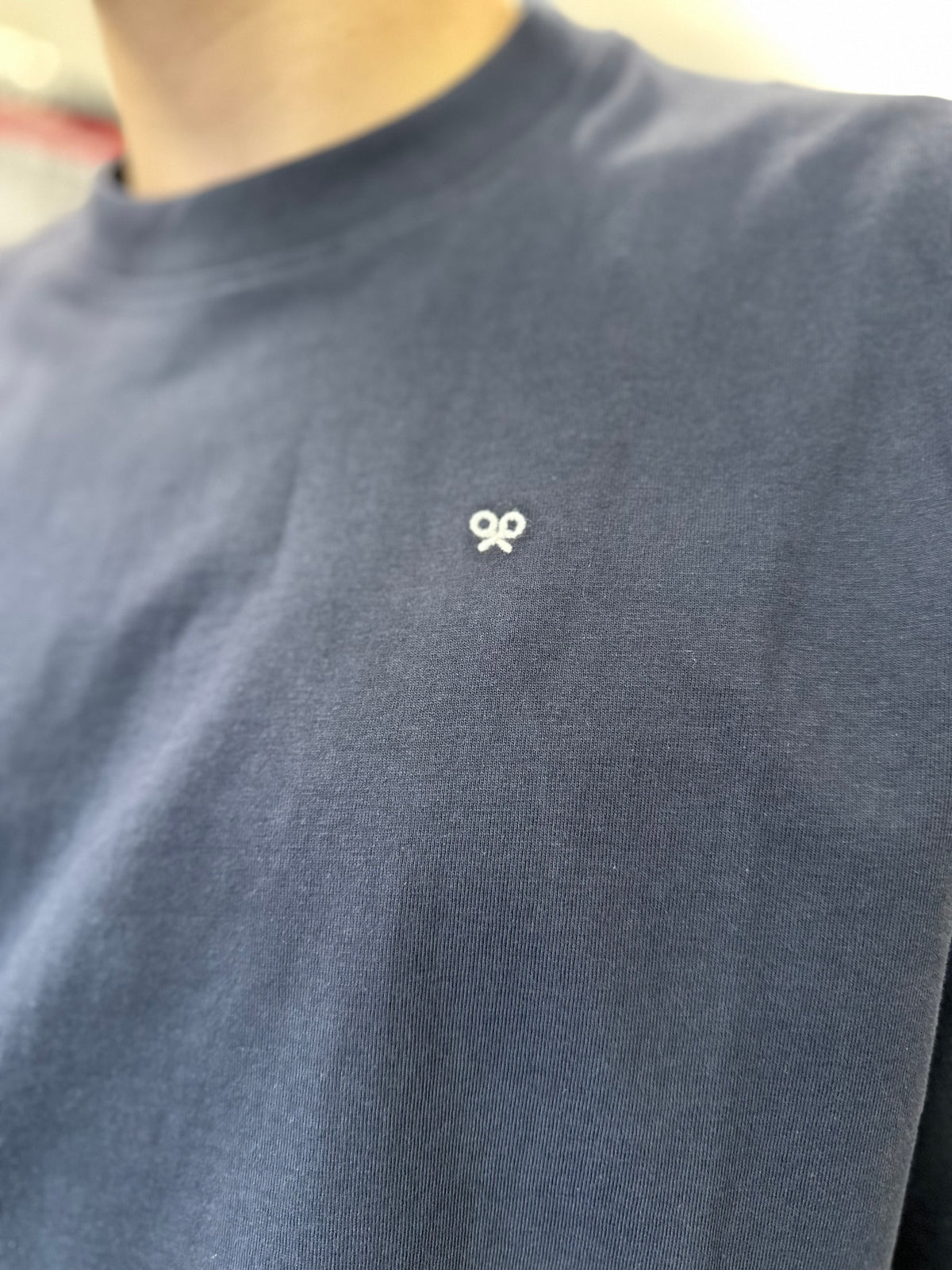 Camiseta Silbon marina logo espalda