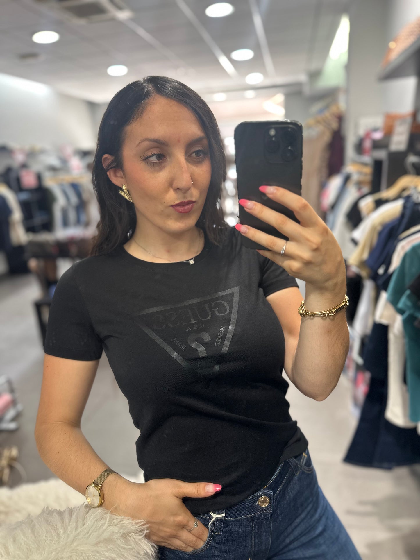 Camiseta Guess Total Black