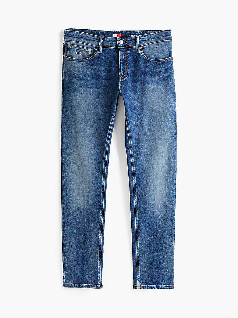 PANTALÓN TOMMY JEANS VAQUERO SCANTON SLIM AZUL LAVADO MEDIO HOMBRE
