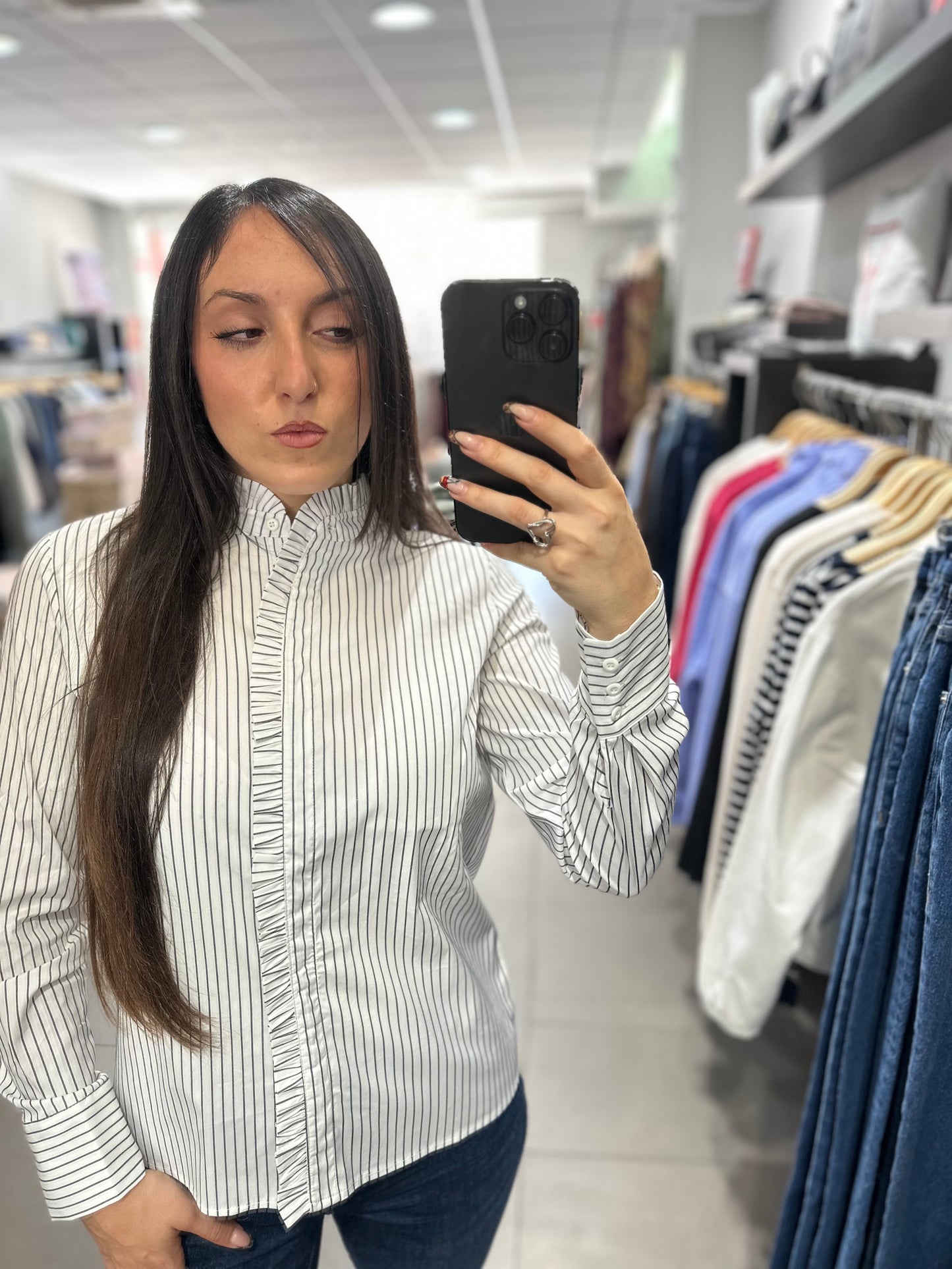 Camisa Tiffosi volante a rayas