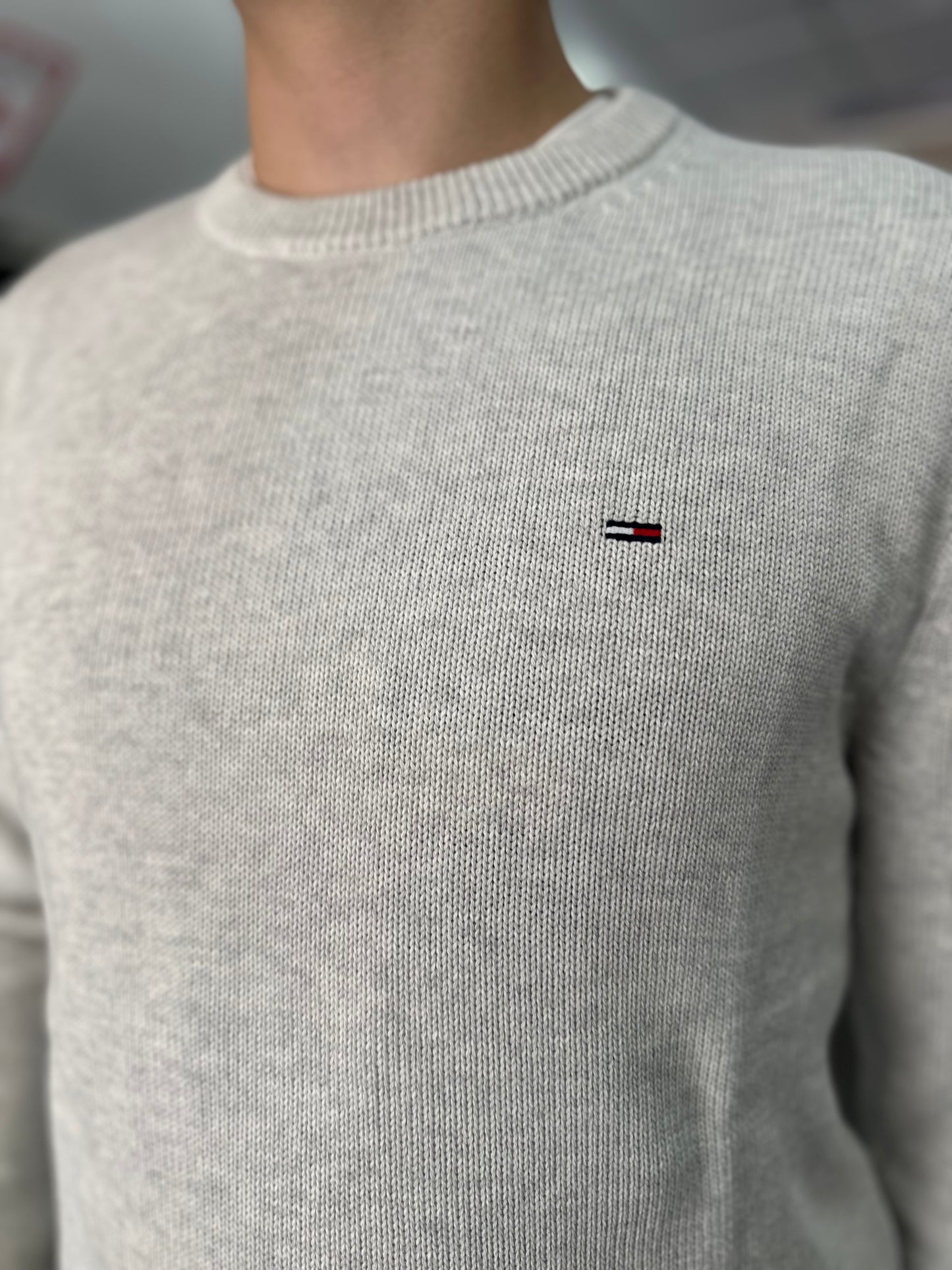 JERSEY TOMMY JEANS GRIS