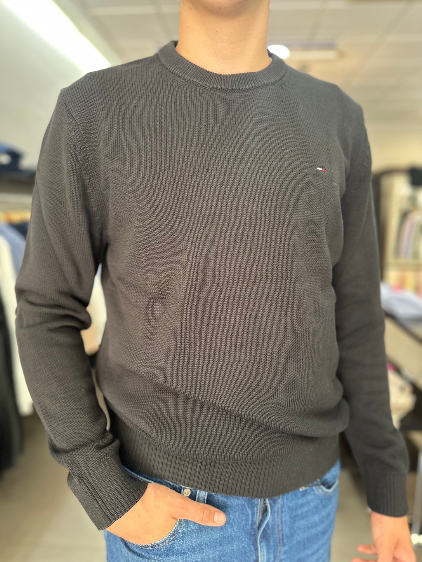 JERSEY OMMY JEANS NEGRO