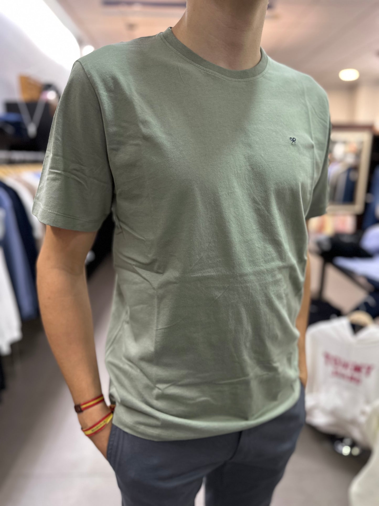 CAMISETA SILBON BASICA VERDE