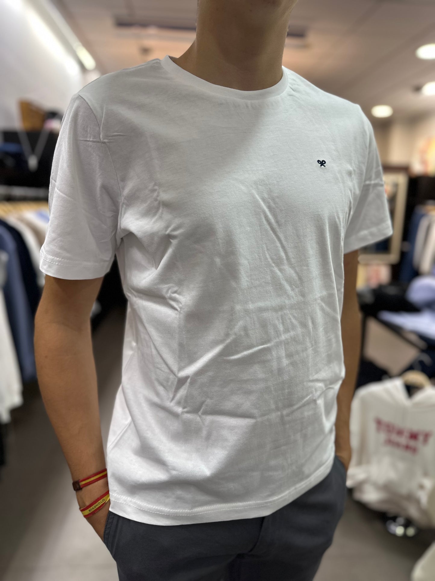 CAMISETA SILBON BASICA BALNCA