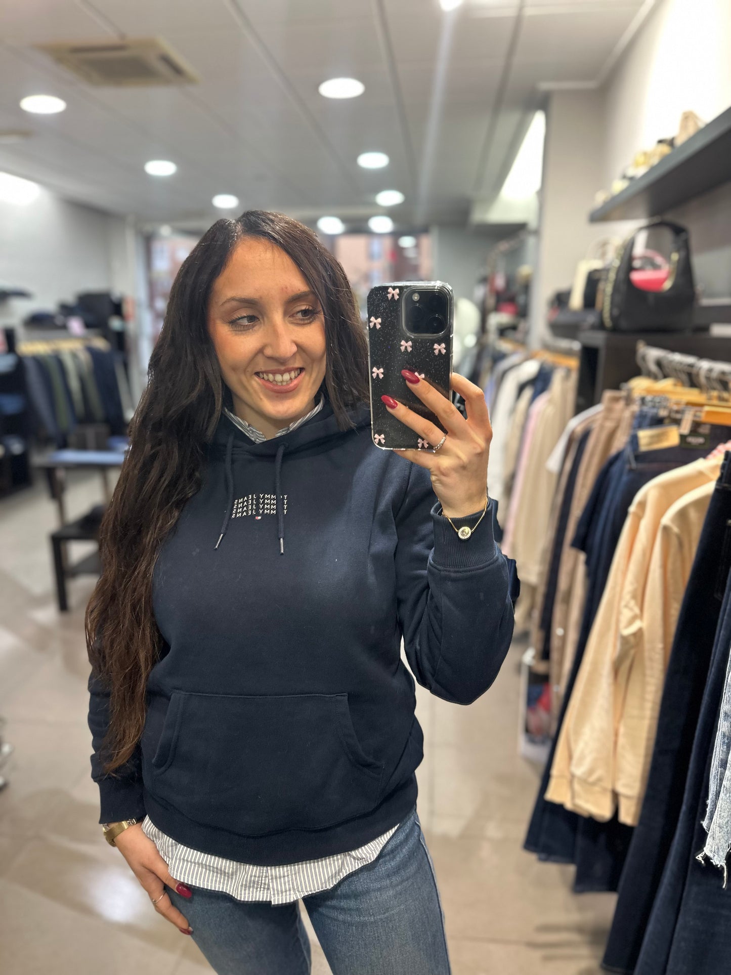 SUDADERA TOMMY AZUL MARINA