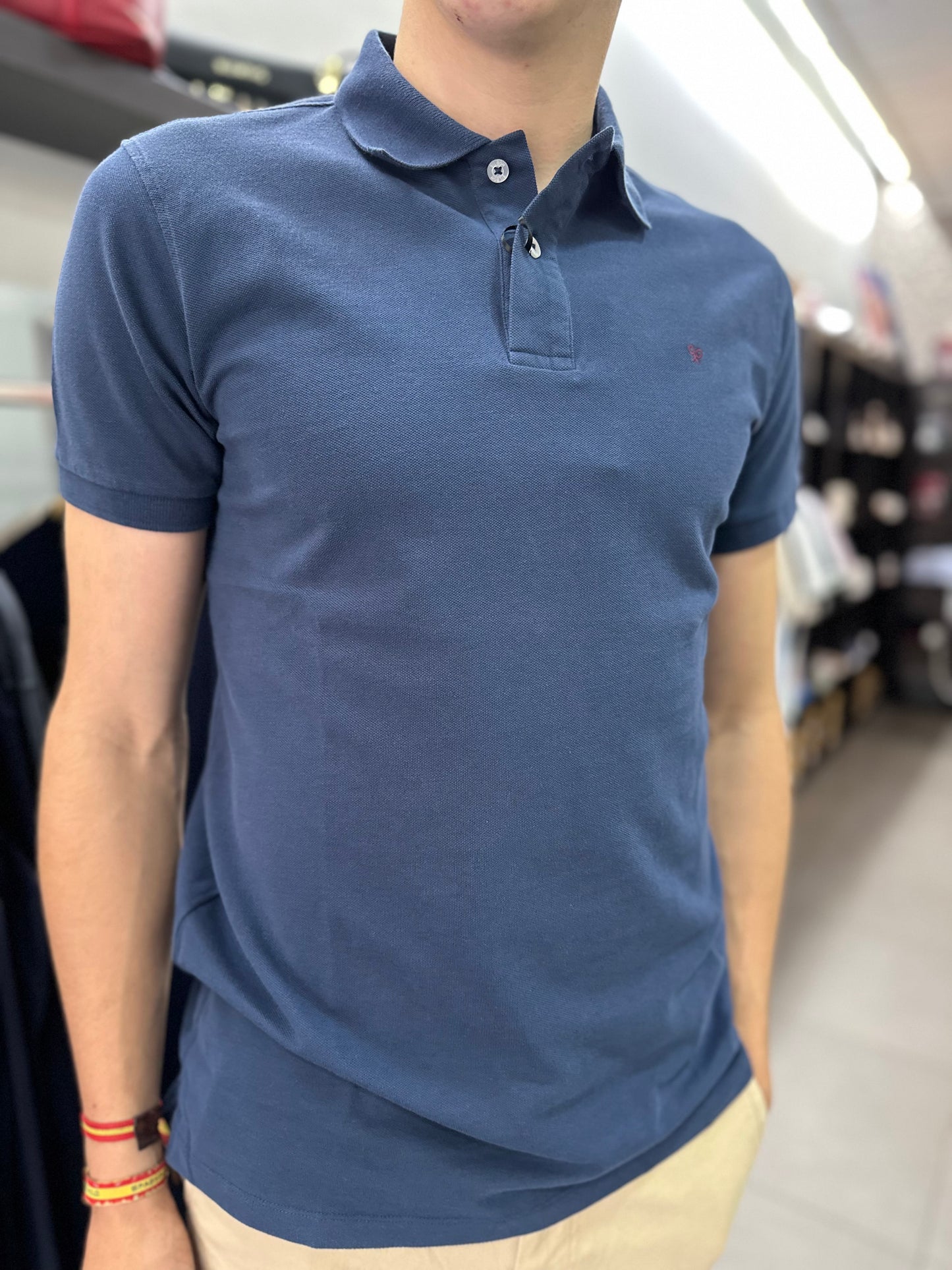 POLO SILBON AZUL MARINO