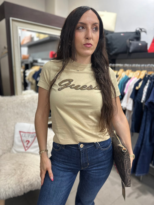 Camiseta Guess camel logo brillo