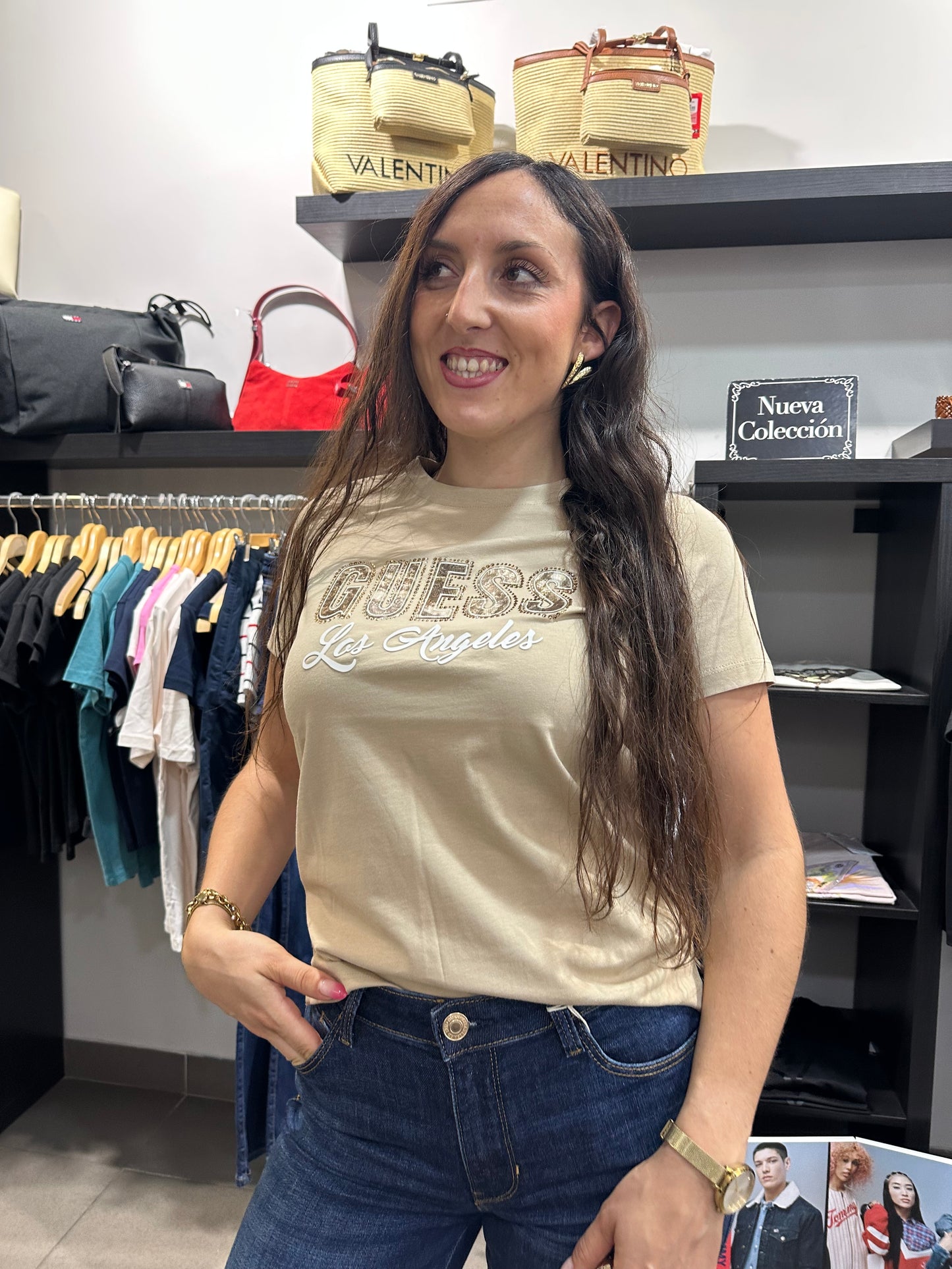 Camiseta Guess camel logo serpiente