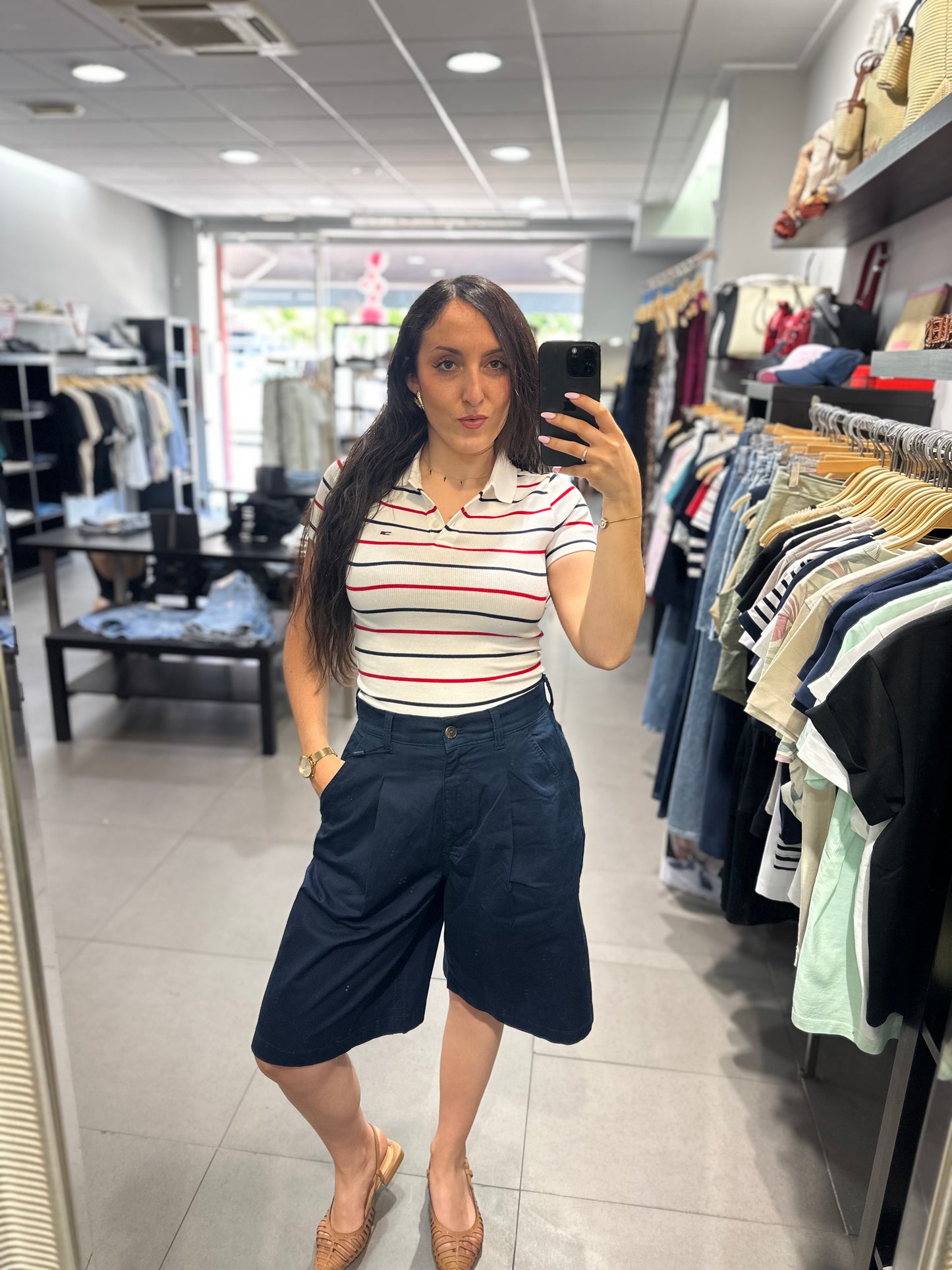 Bermuda Tommy chino azul marino