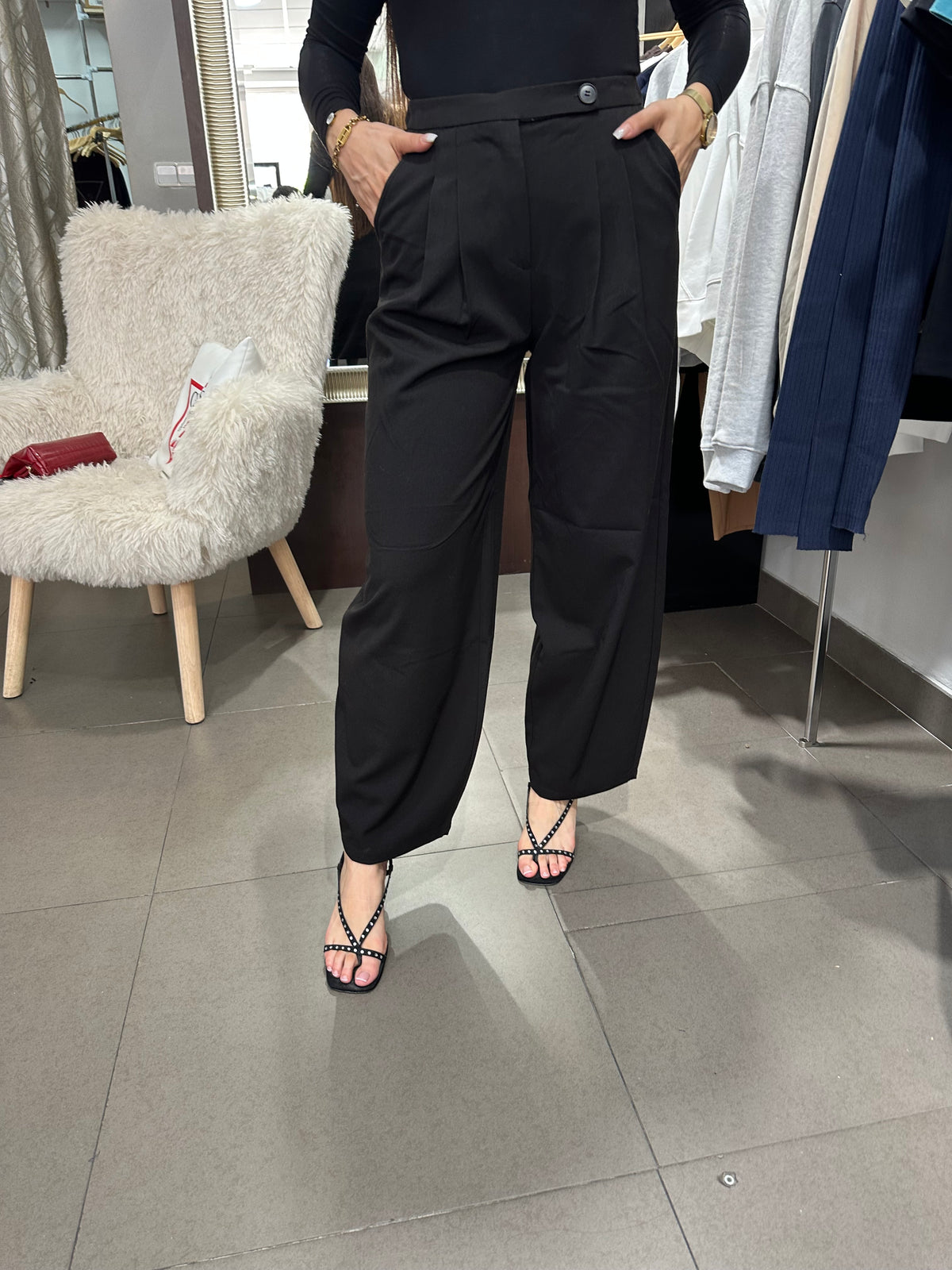 Pantalón Tiffosi barrel traje negro