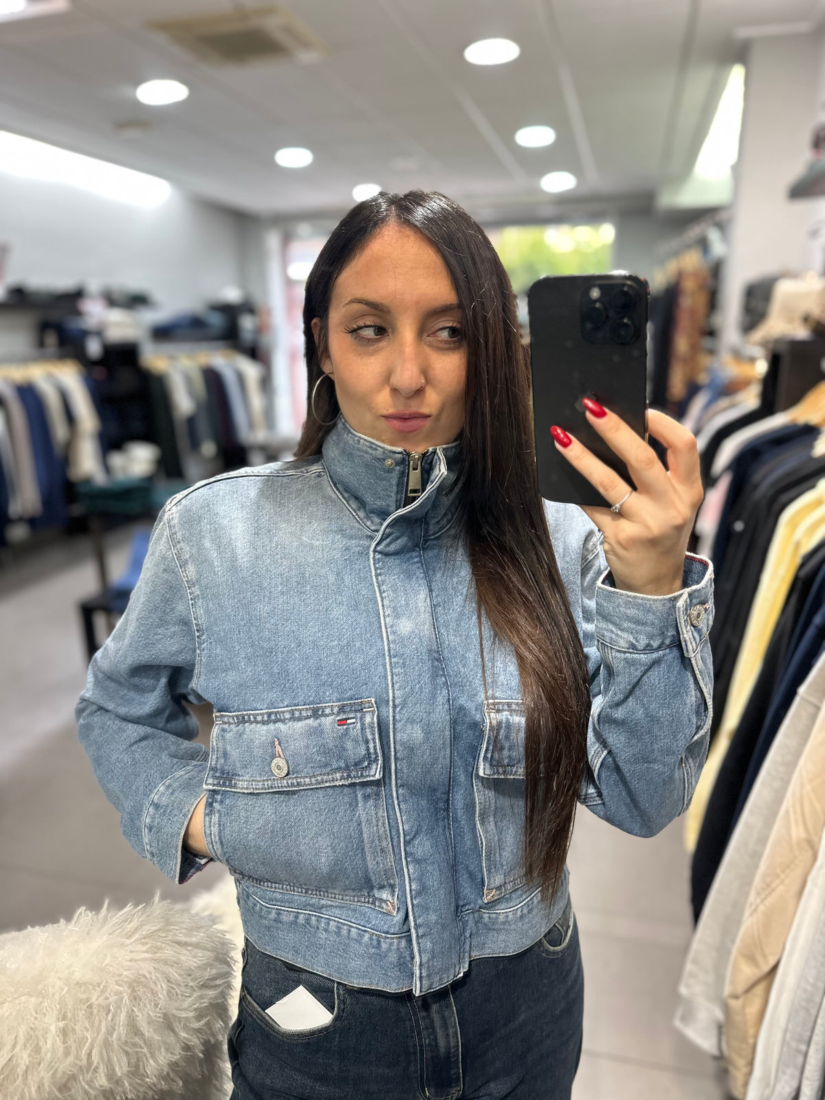 Chaqueta Vaquera Tommy con cuello