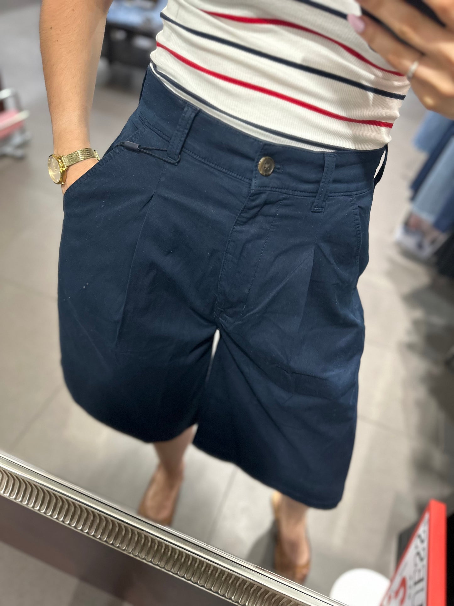 Bermuda Tommy chino azul marino