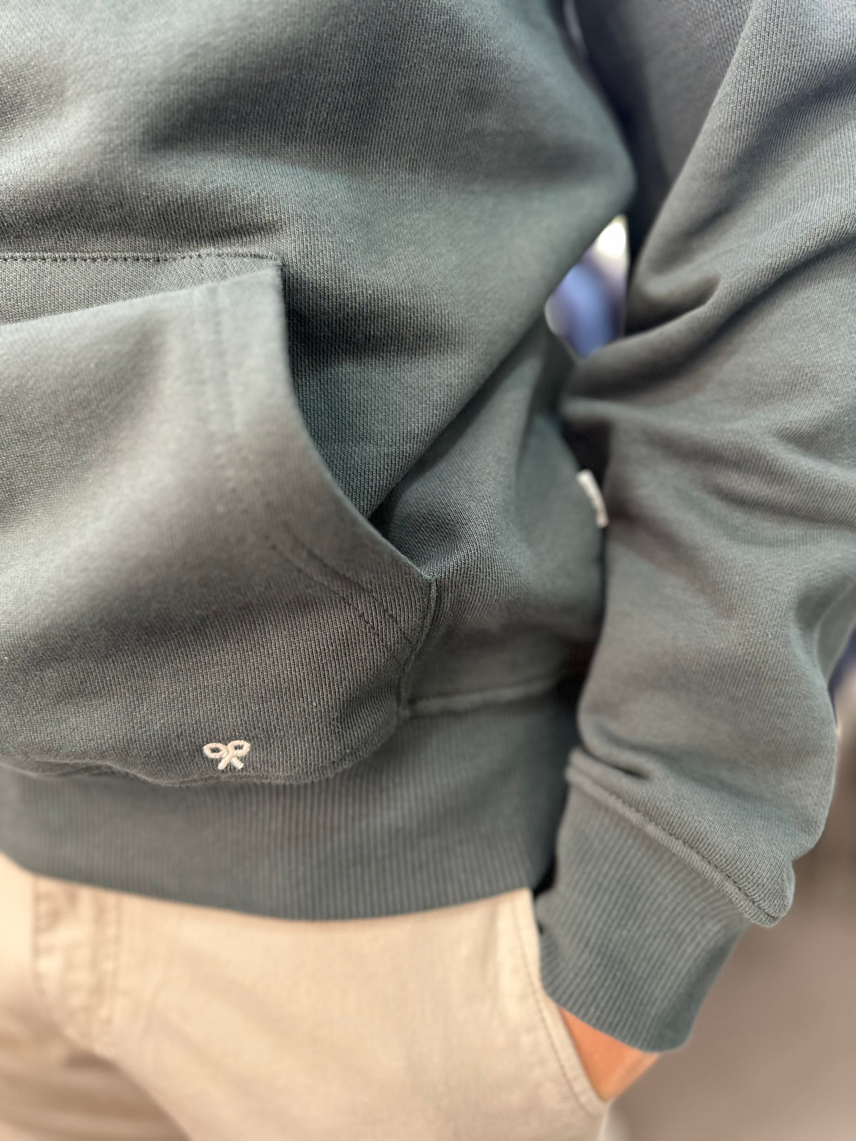 Sudadera Silbon verde con capucha