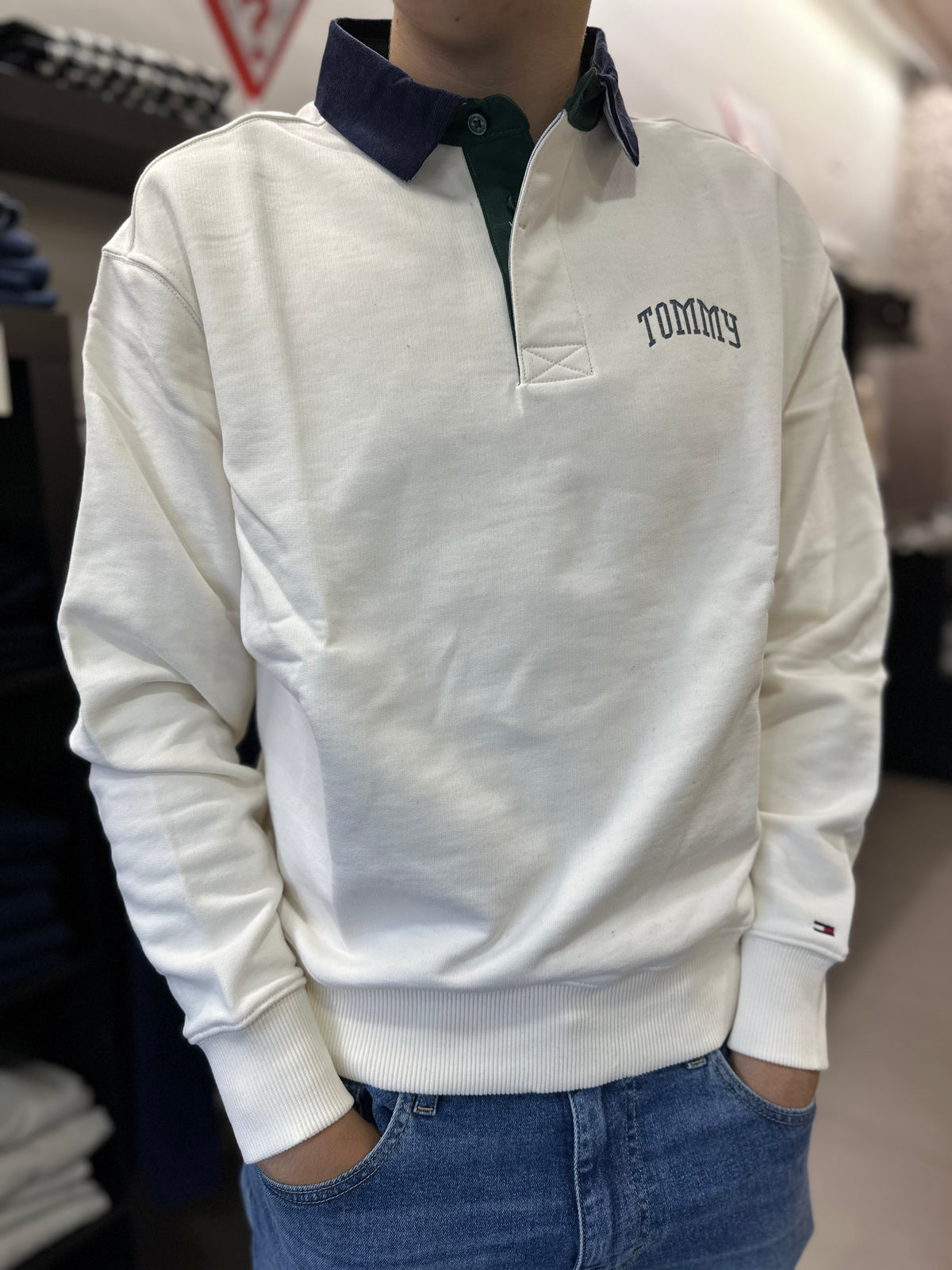 Sudadera Tommy tipo polo