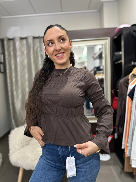 Blusa silbon chocolate