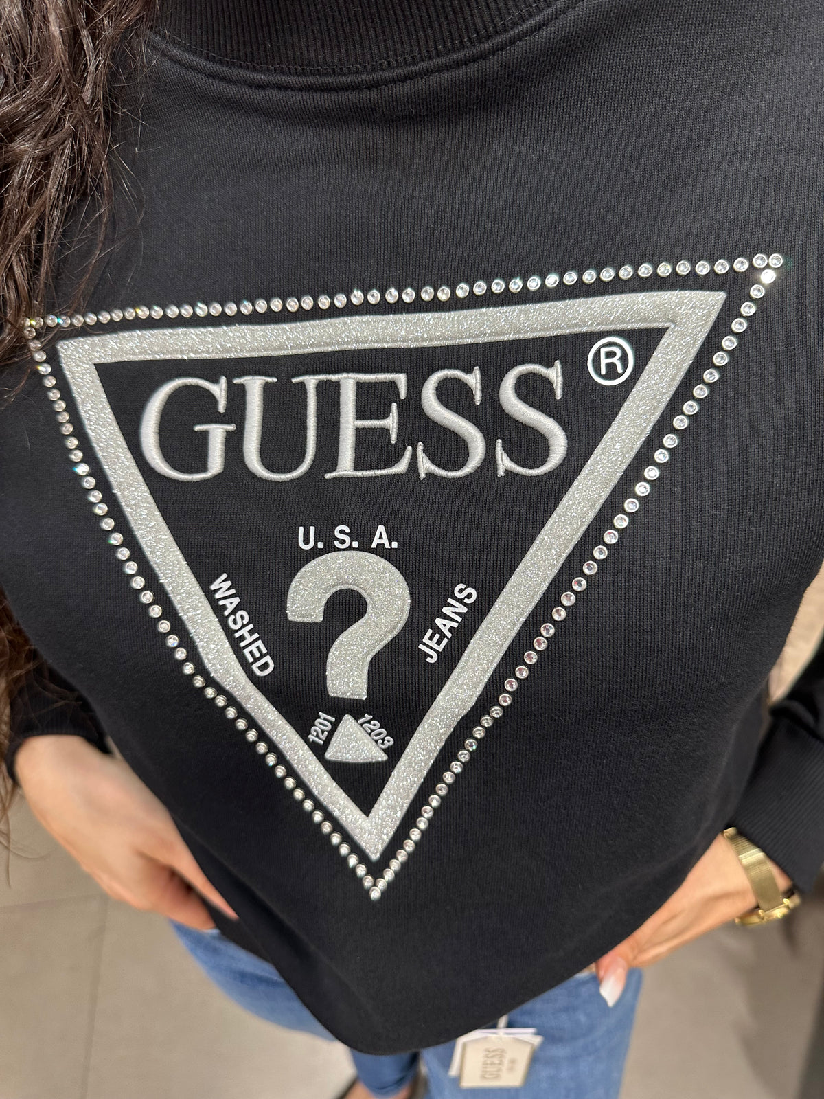 Sudadera Guess negra