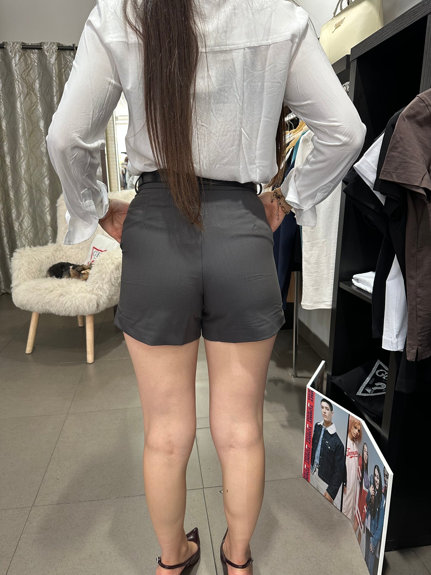 Pantalón Tiffosi corto chino gris