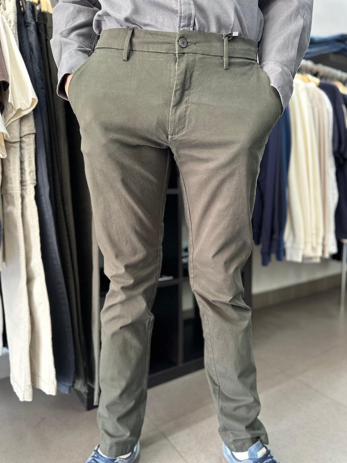 Pantalón Silbon chino verde