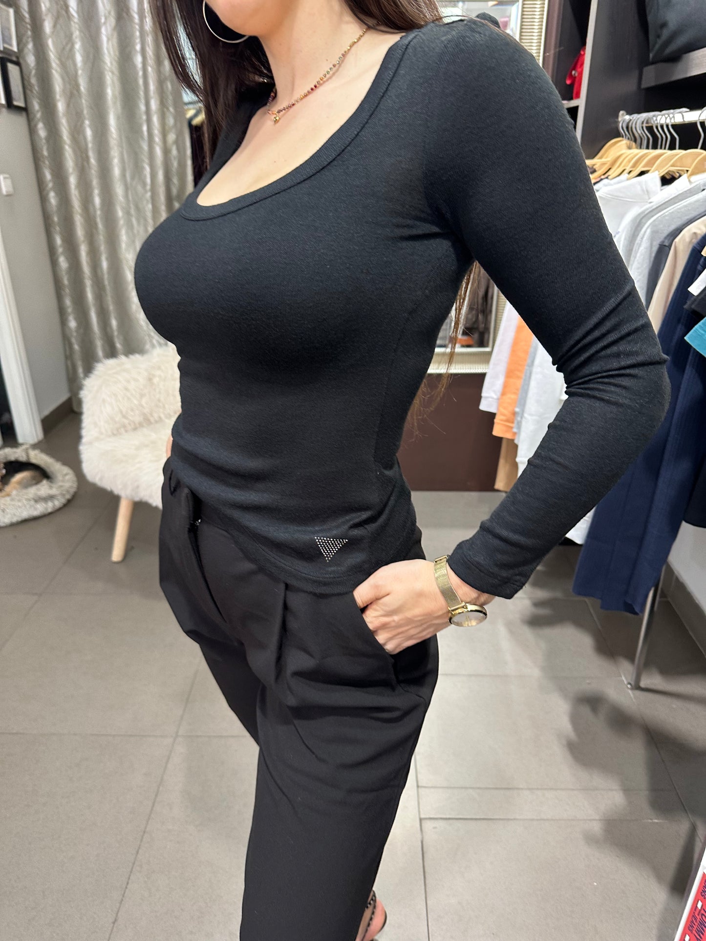 Camiseta Guess punto fino