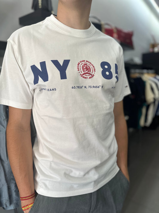 Camiseta NY Tommy blanca