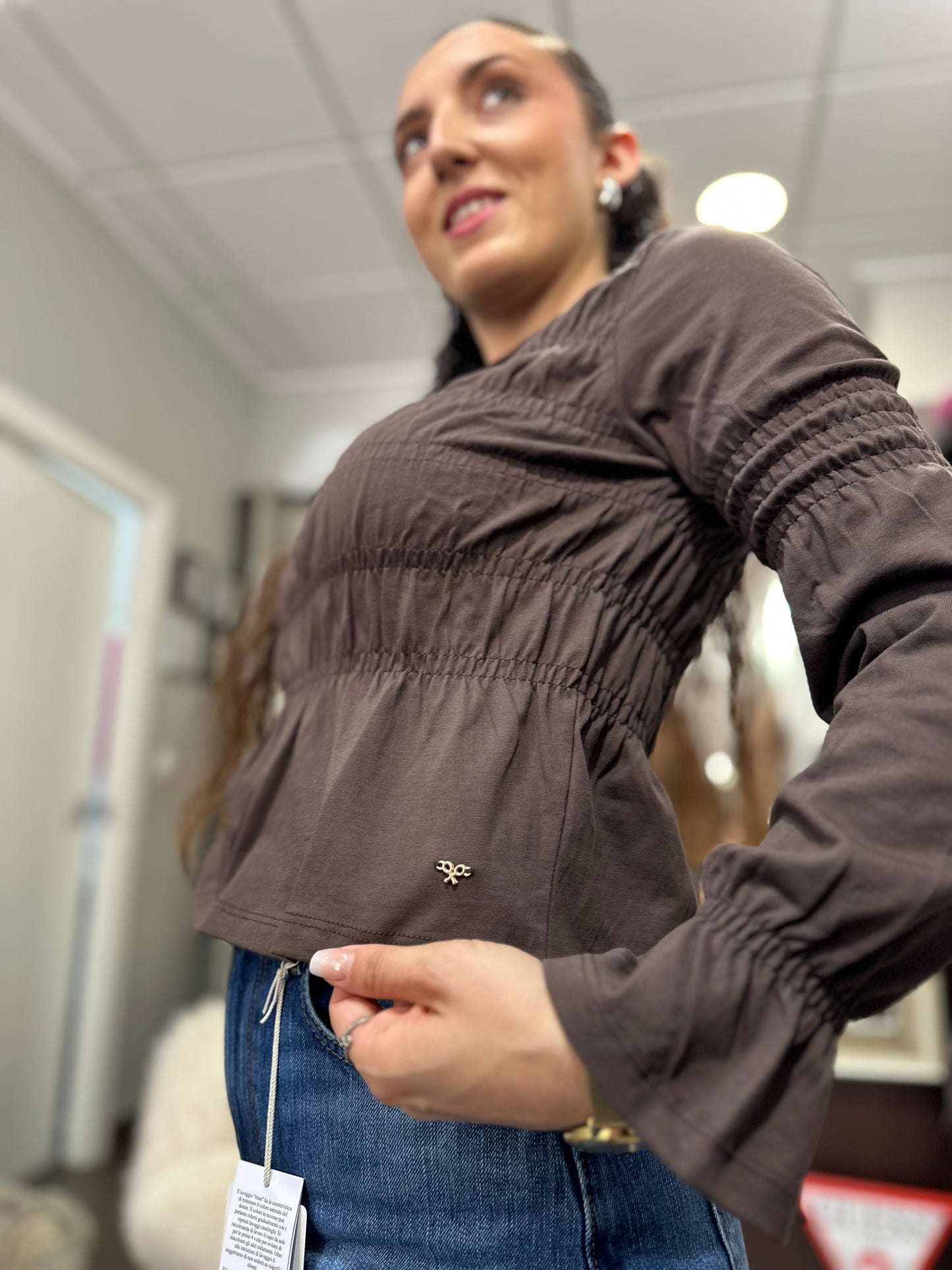 Blusa silbon chocolate