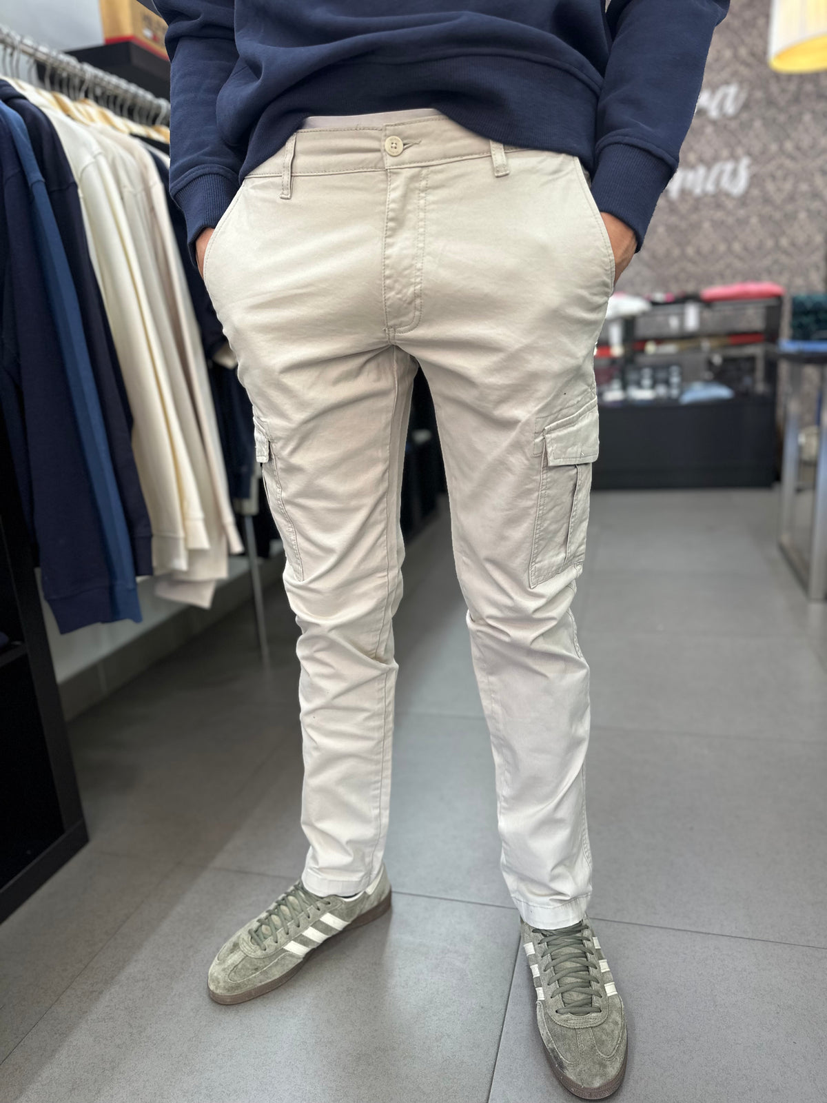 Pantalón Silbon Cargo beige
