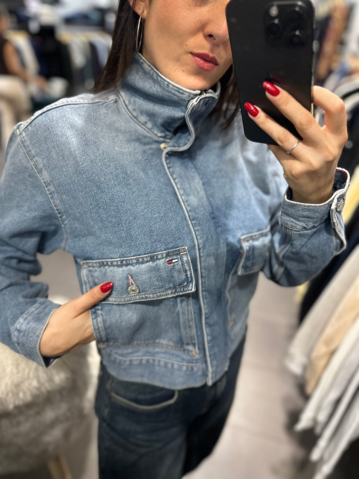 Chaqueta Vaquera Tommy con cuello