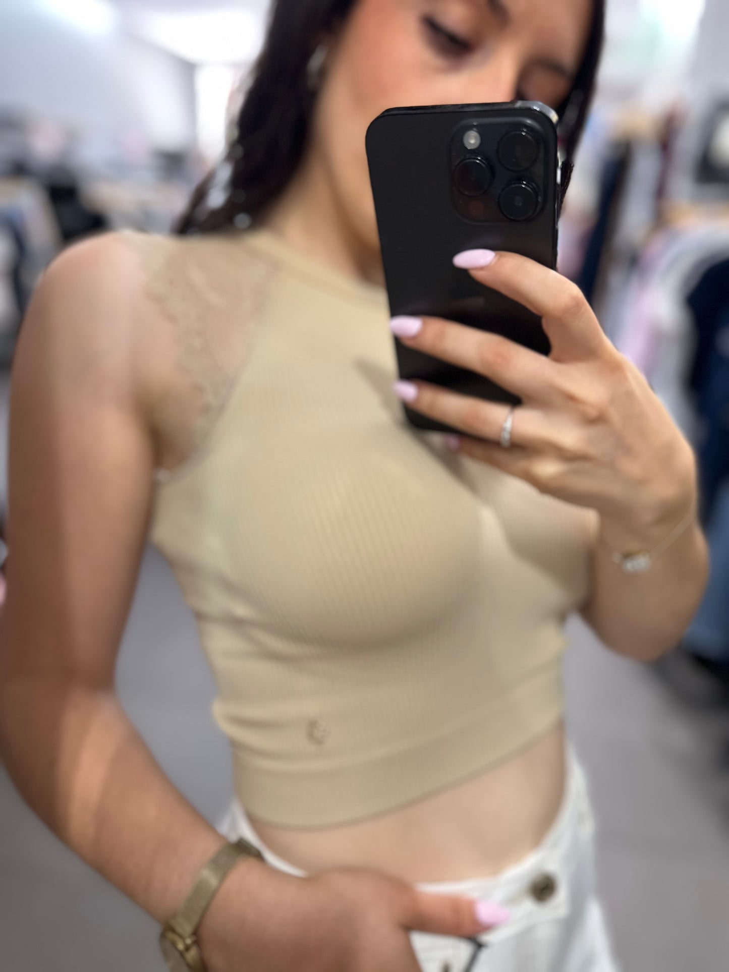 Top Guess encaje