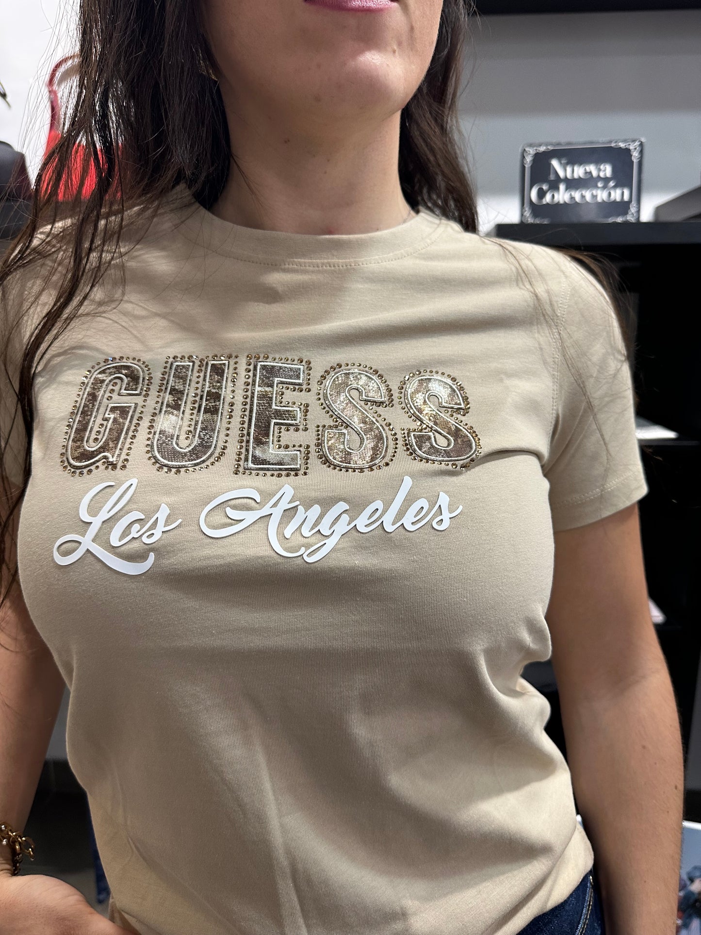Camiseta Guess camel logo serpiente