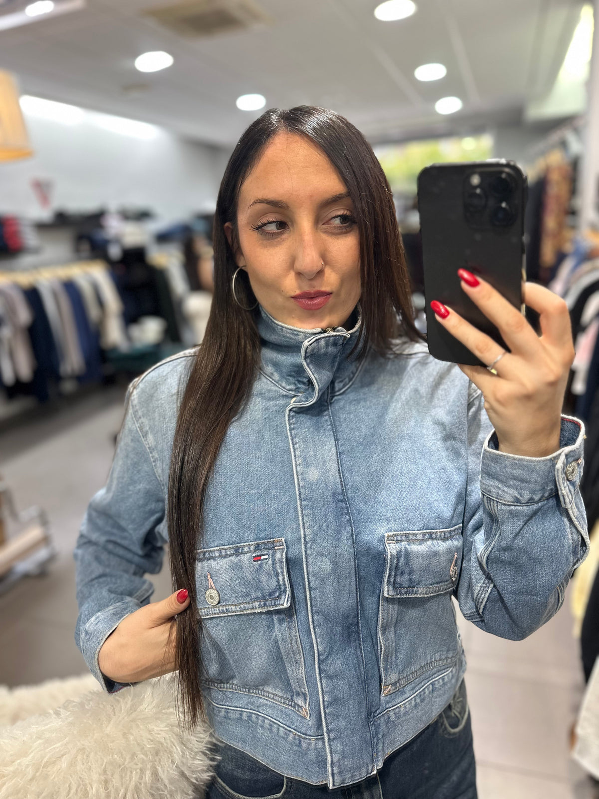 Chaqueta Vaquera Tommy con cuello