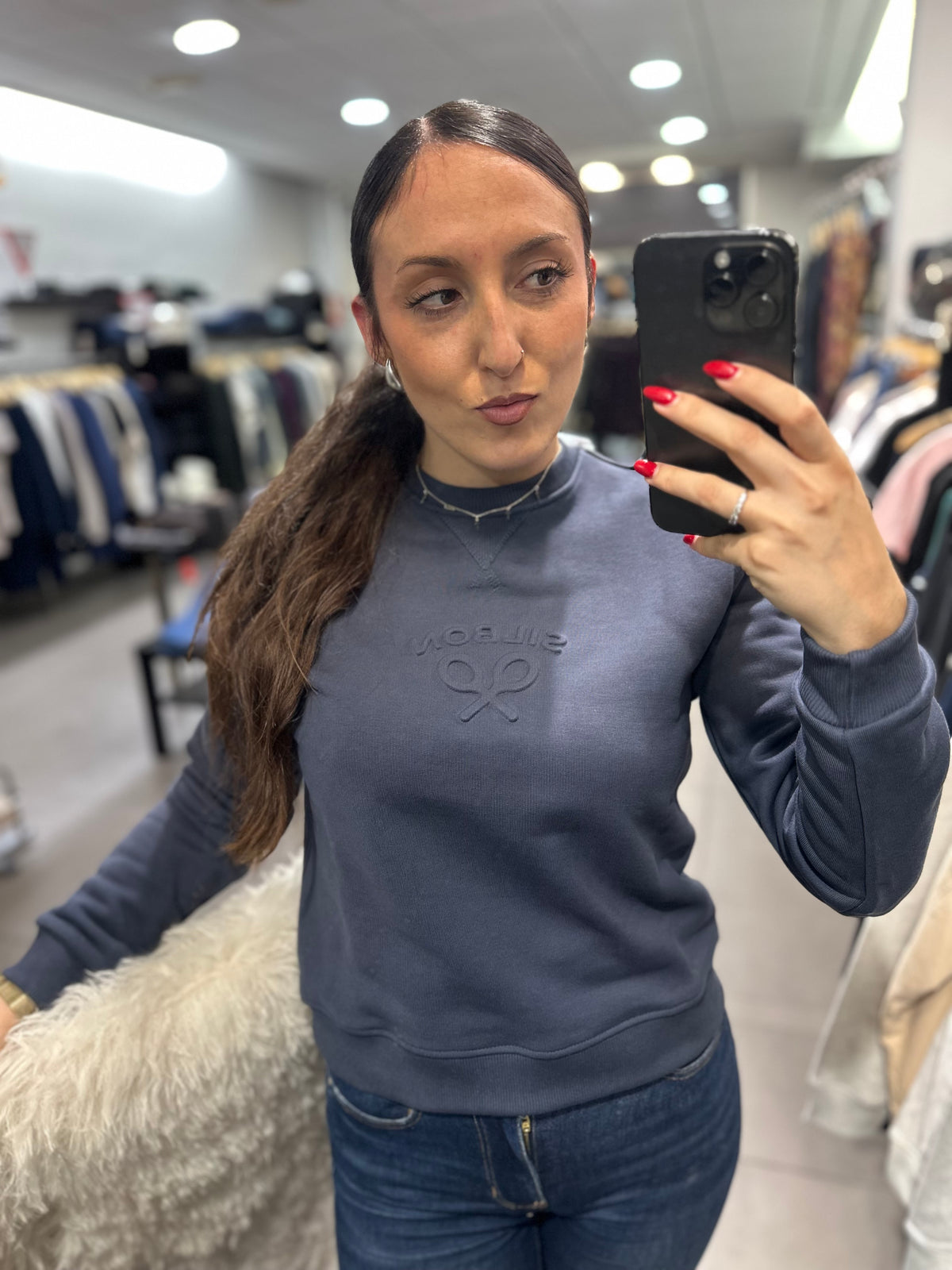 Sudadera Silbon rosa azul Marina