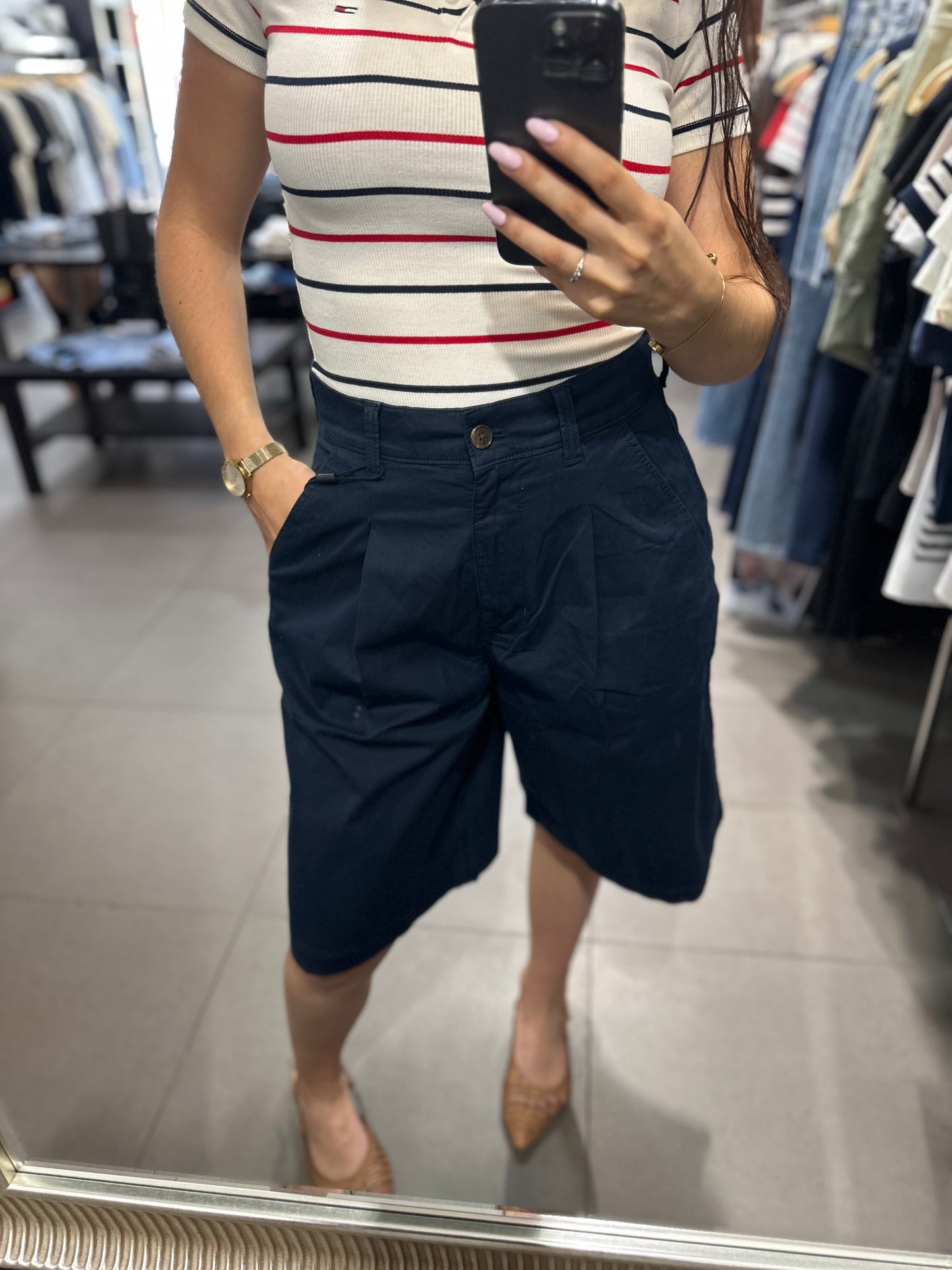 Bermuda Tommy chino azul marino