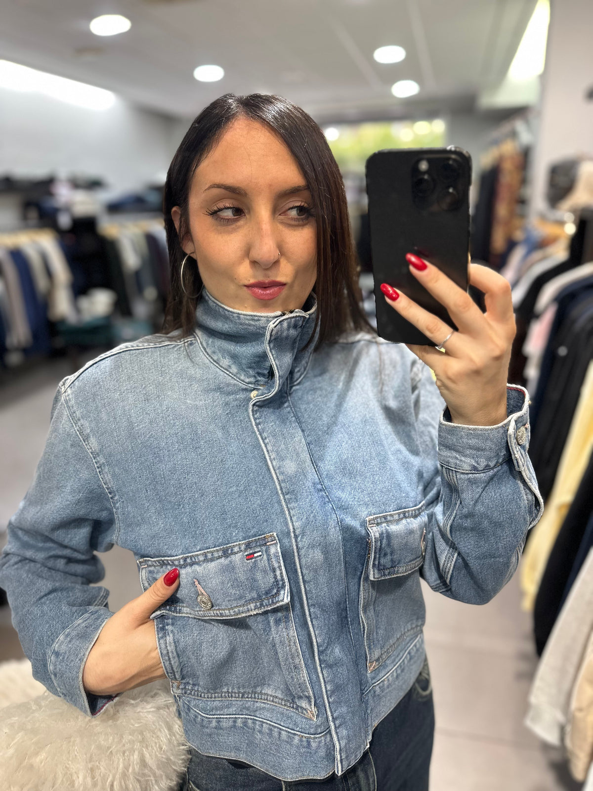 Chaqueta Vaquera Tommy con cuello