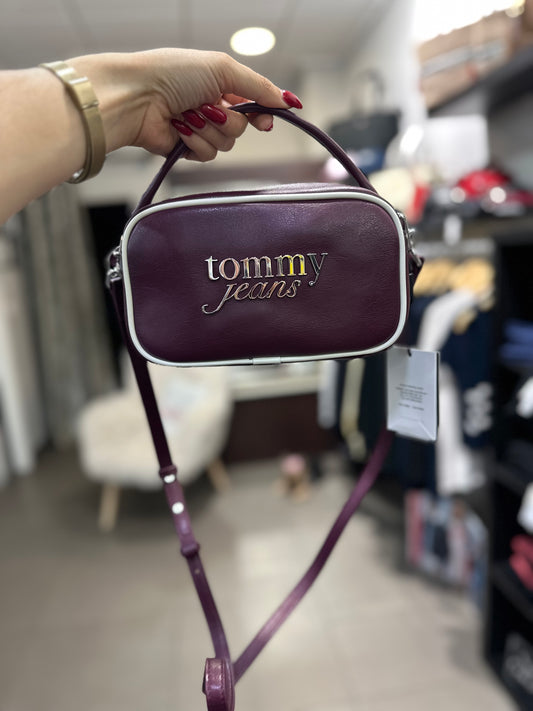 Bolso Tommy burdeos bandolera