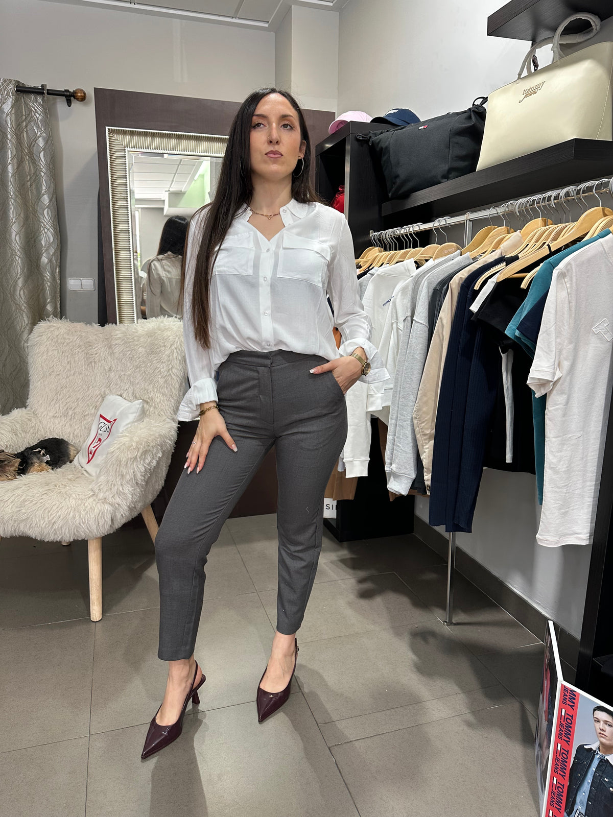 Pantalón Tiffosi chino gris