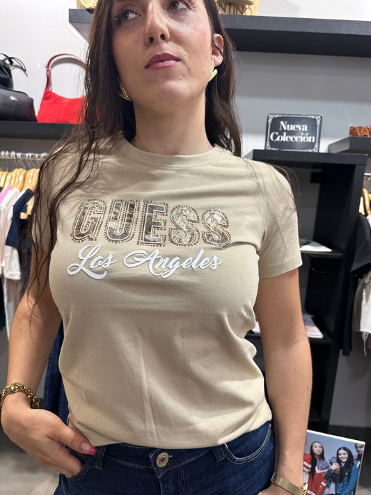 Camiseta Guess camel logo serpiente