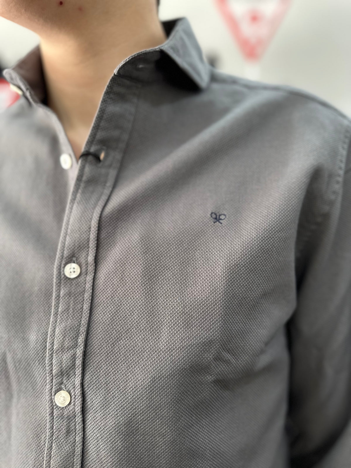 Camisa Silbon Verde piedra tejido invierno