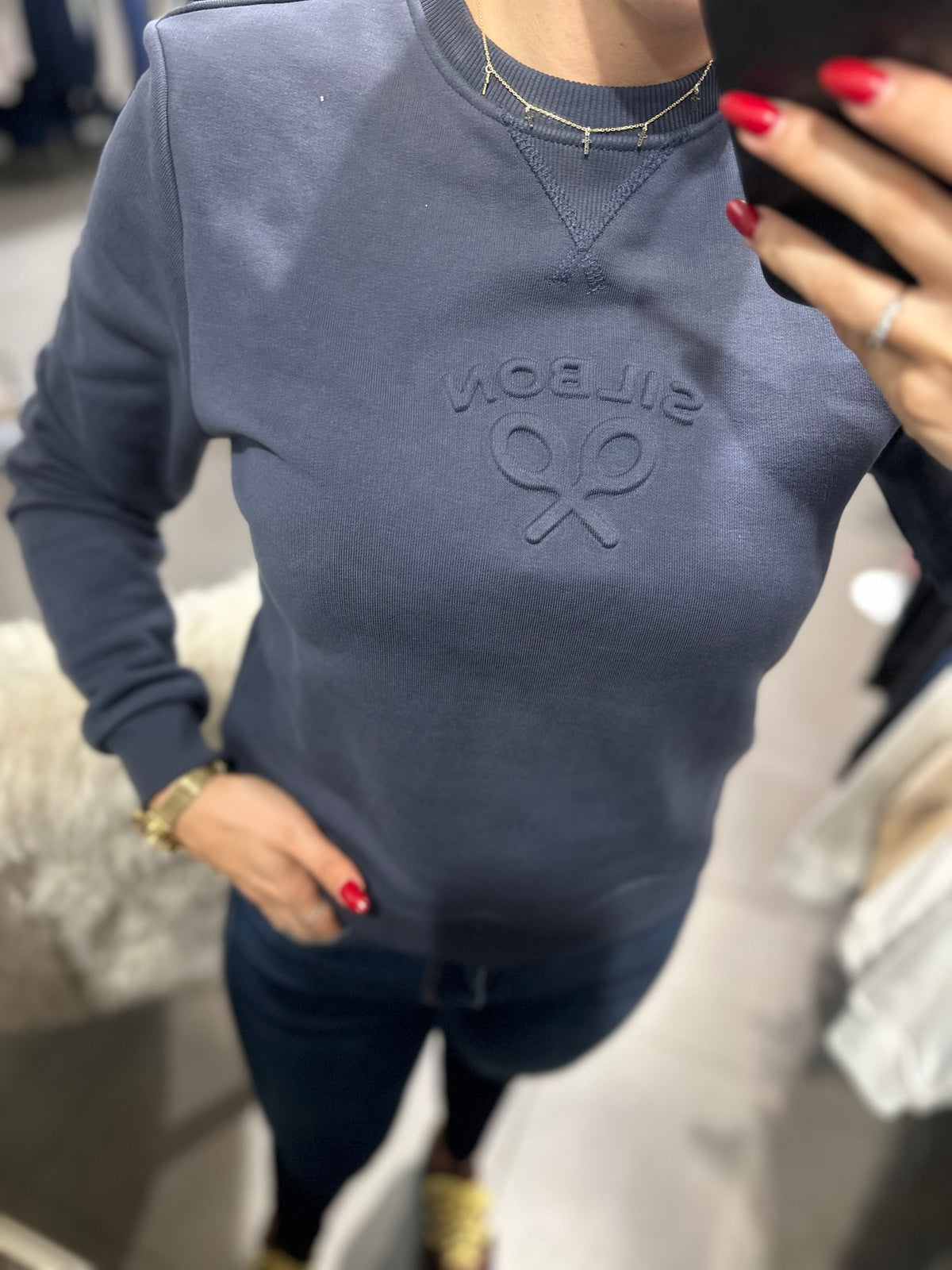 Sudadera Silbon rosa azul Marina