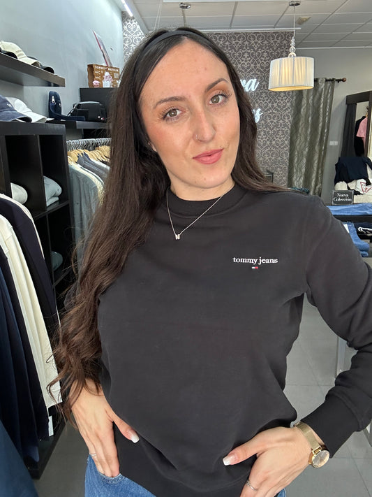 Sudadera Tommy básica negra