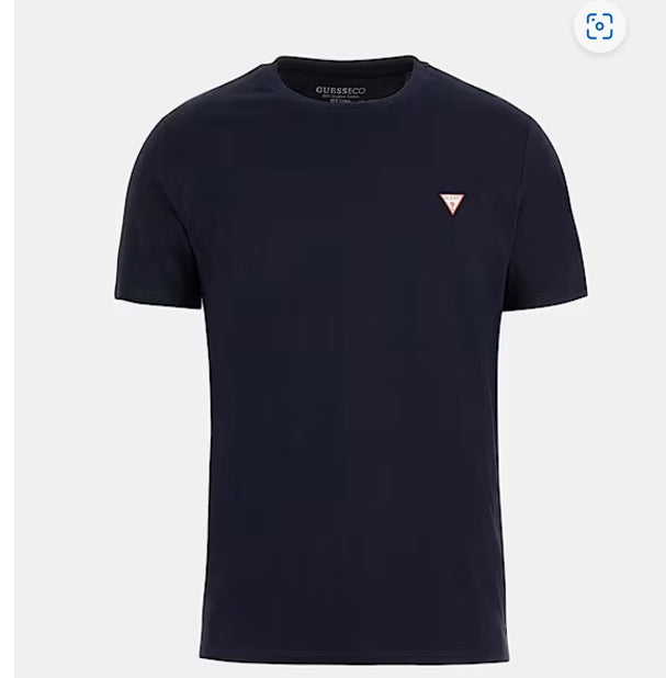 CAMISETA GUESS MARINA LOGO PEQUEÑO MANGA CORTA HOMBRE