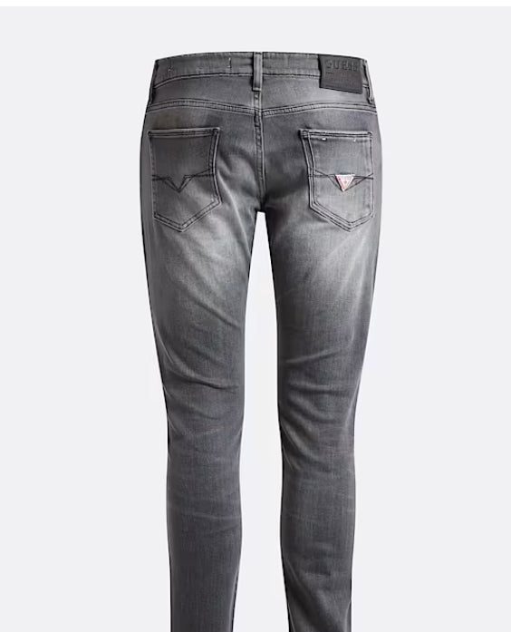 JEANS GUESS MIAMI SKINNY DENIM GRIS HOMBRE