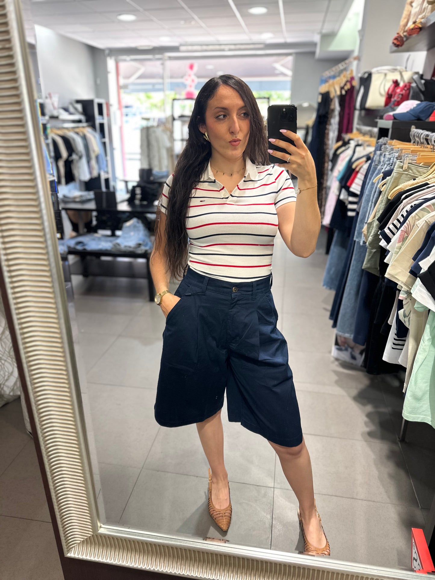 Bermuda Tommy chino azul marino