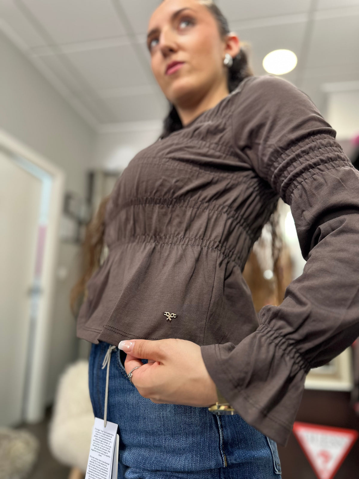 Blusa silbon chocolate