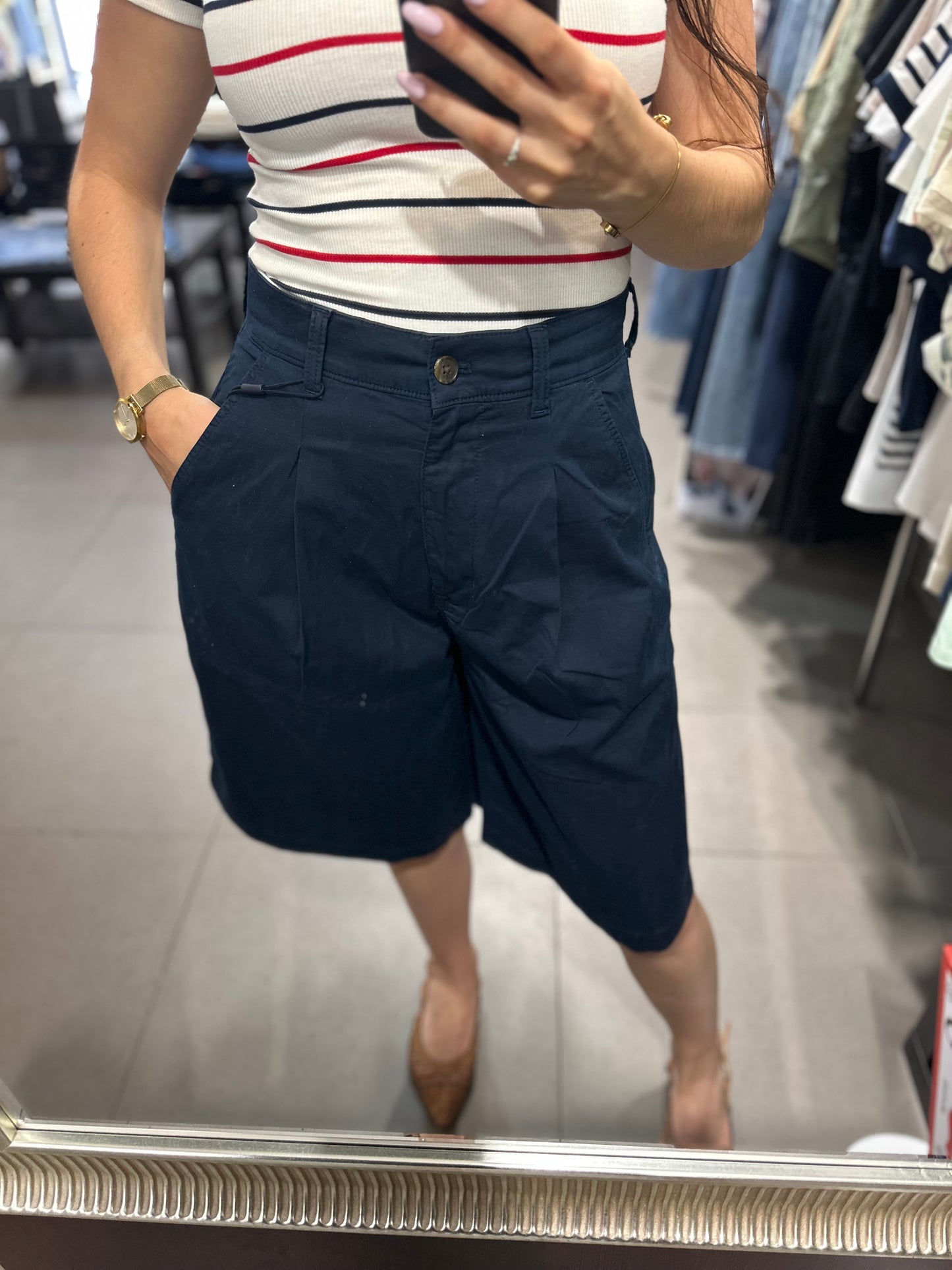 Bermuda Tommy chino azul marino