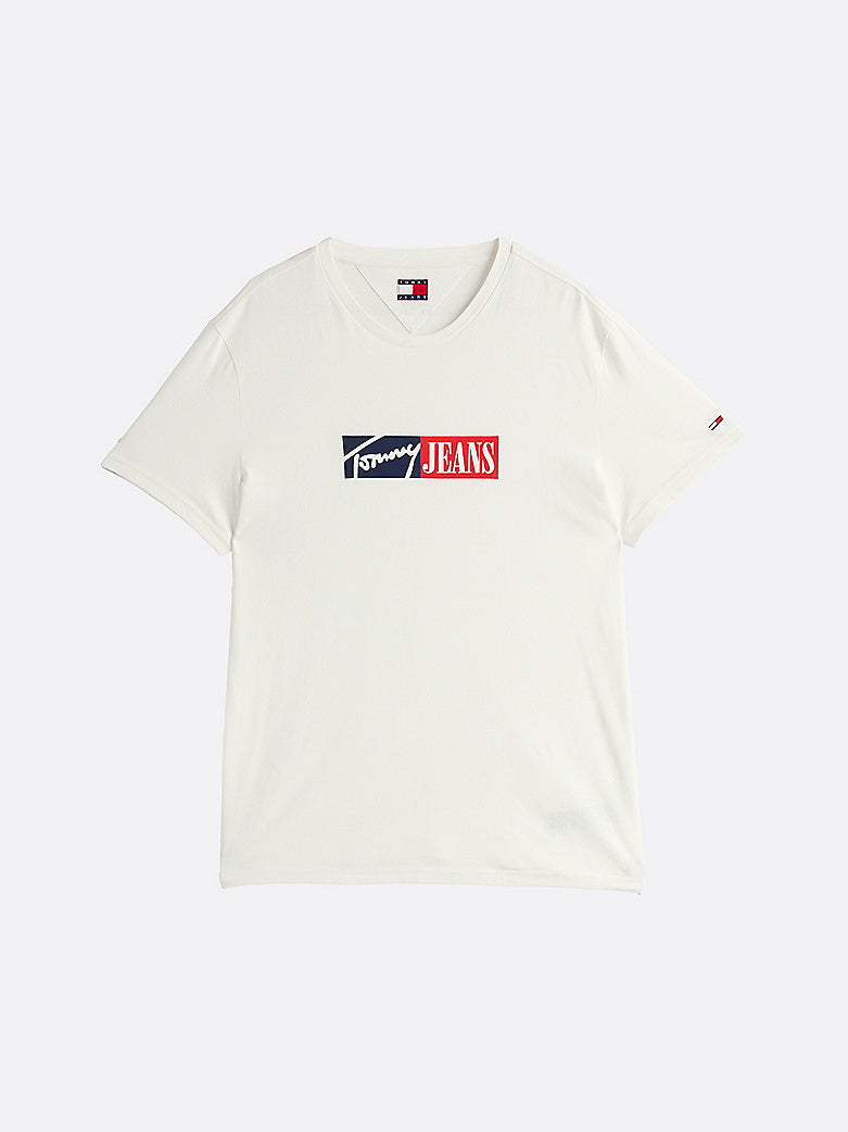 Camiseta Tommy Jeans de corte slim con logo distintivo hombre