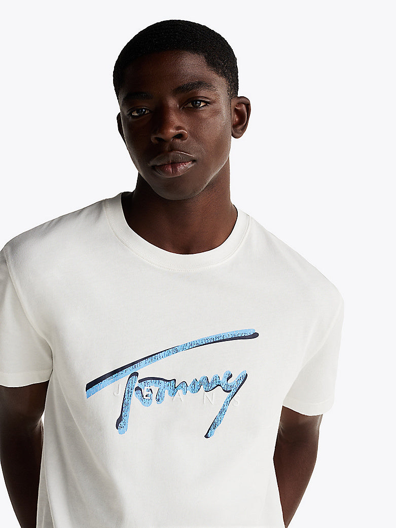 Camiseta Tommy jeans de cuello redondo con logo hombre